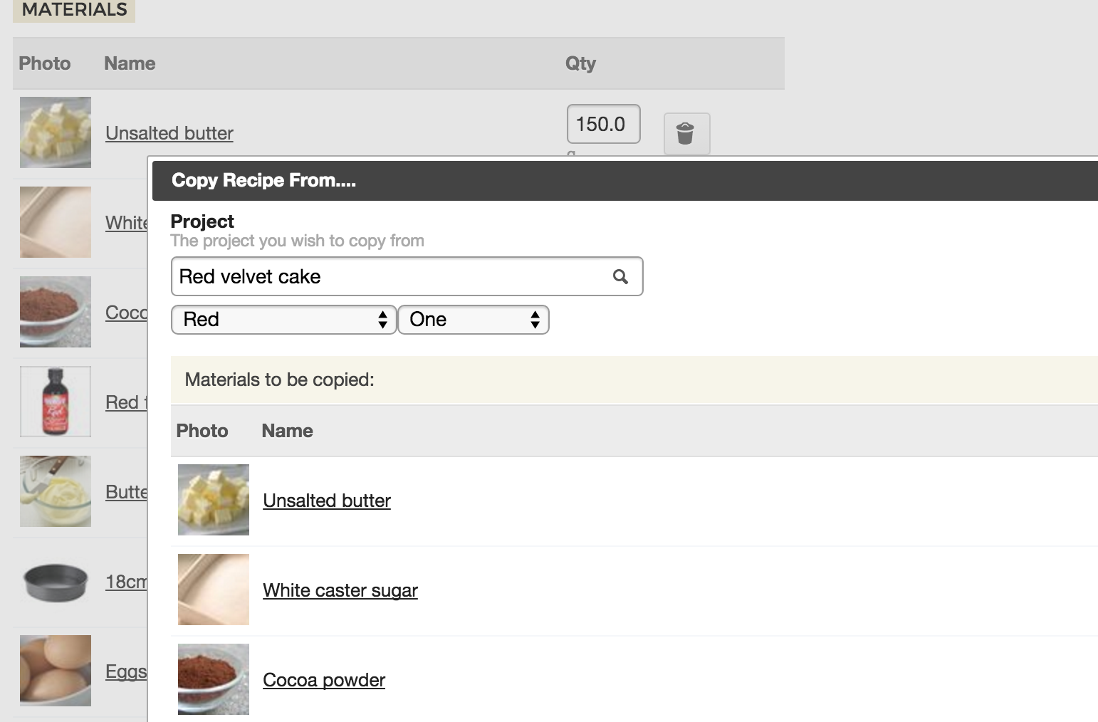 New: Copy Recipes from your Variations