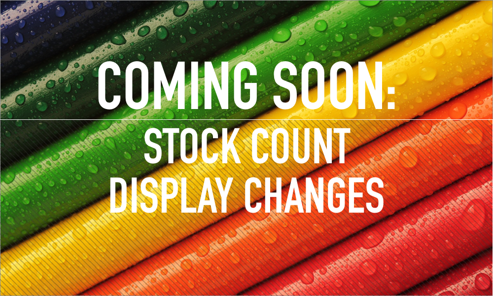 Coming Soon: Stock Display Changes