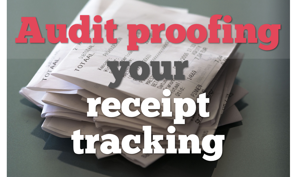 Audit proofing your receipt tracking